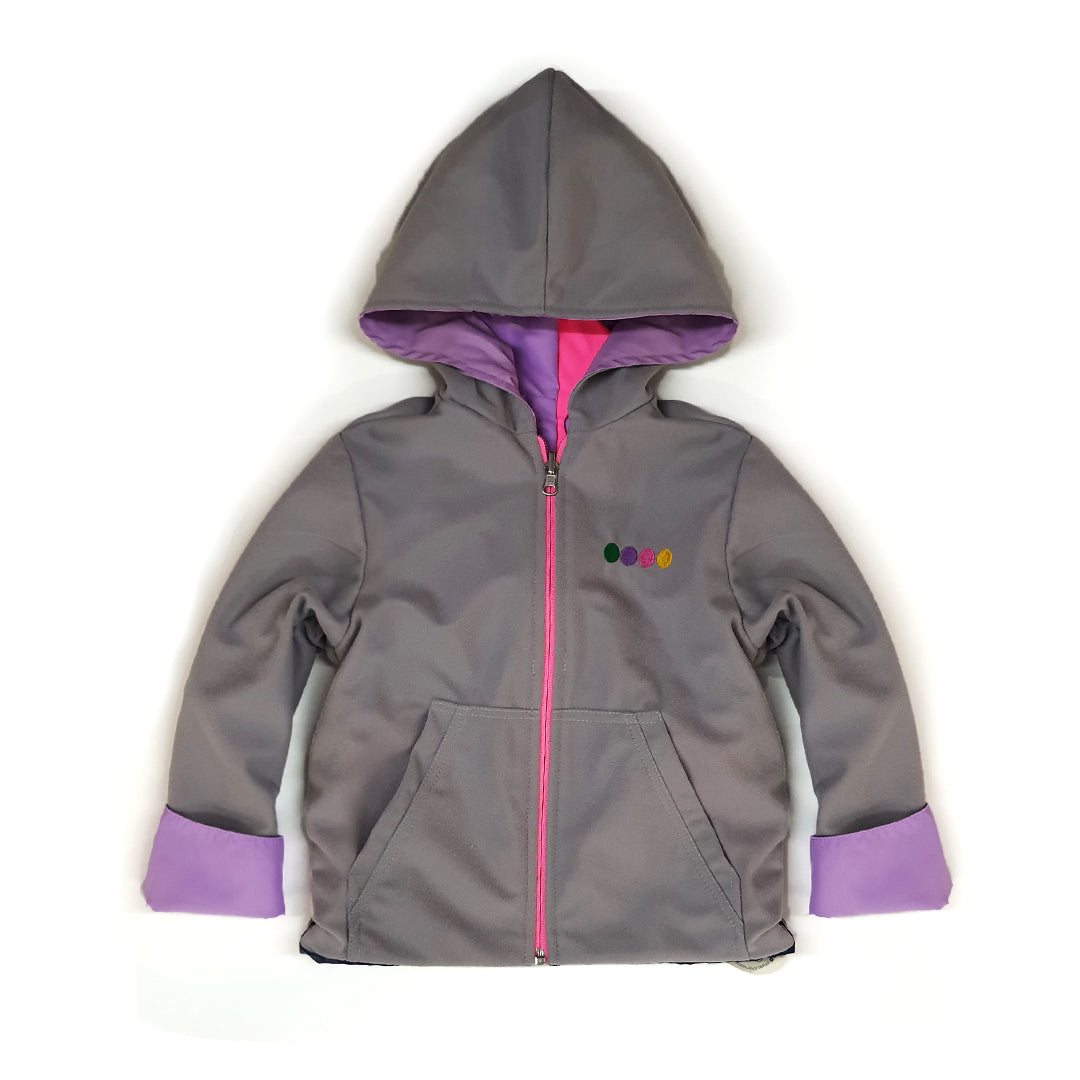 Chaqueta Impermeable Multicolor Plus Lila